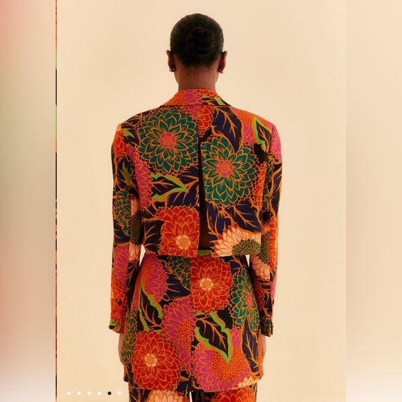 FARM Rio | Jackets & Coats | Farm Rio Black Vintage Garden Cut Out ...